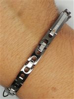 Bracciale Zancan Uomo Acciaio in Acciaio Zirconia EHB092 - EHB092